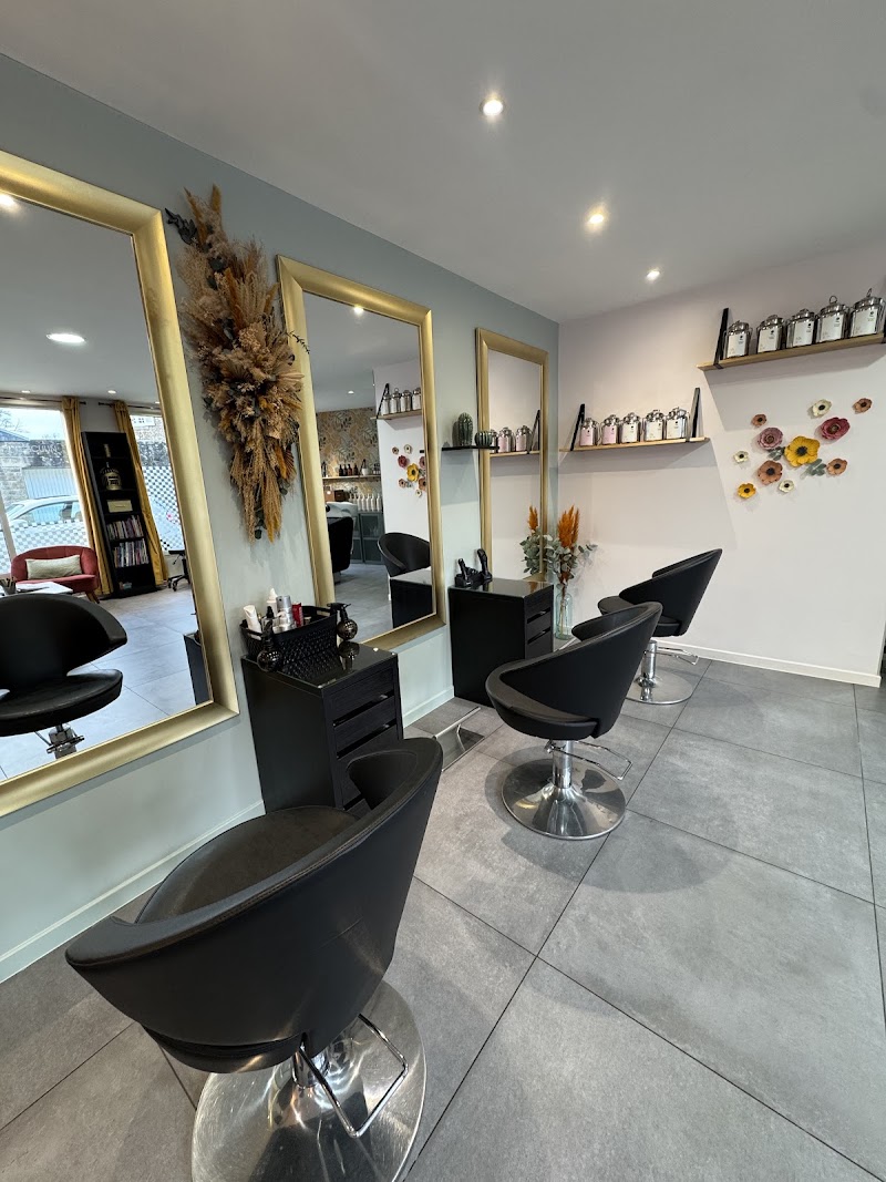 Postes de coiffure élégants et miroirs dorés
